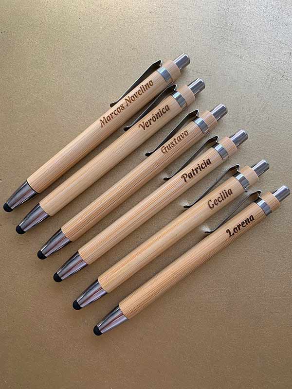 Bolígrafo de bambú personalizado - Imagen 2