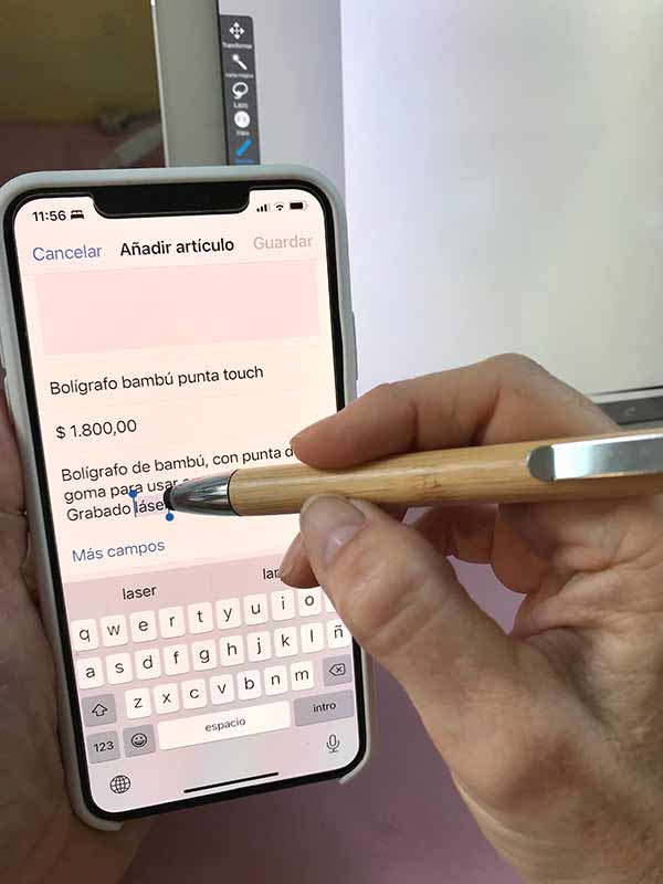 Bolígrafo de bambú personalizado - Imagen 3