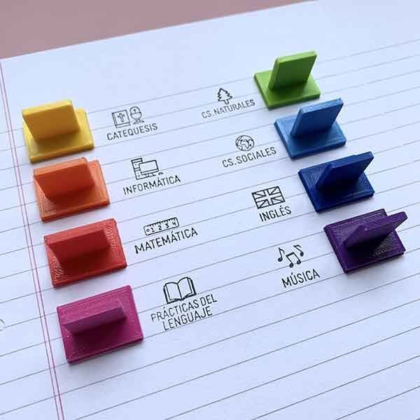 Kit Sellos Materias c/Pictogramas - Imagen 3