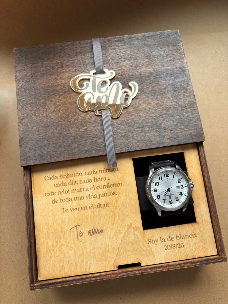 Caja de madera personalizada